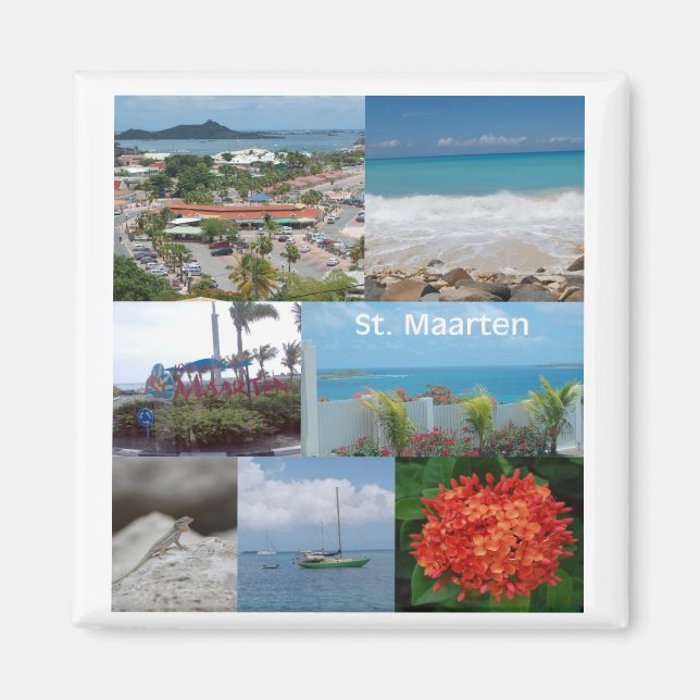 Sint Maarten-Saint Maarten Magnet (Framsidan)