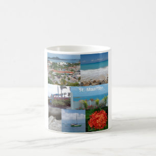 Sint Maarten-Saint Maarten Photo Collage Kaffemugg