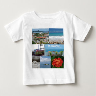Sint Maarten-Saint Maarten Photo Collage Tee Shirt
