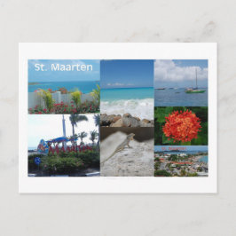 Sint Maarten-Sint Martin Photography Collage Vykort