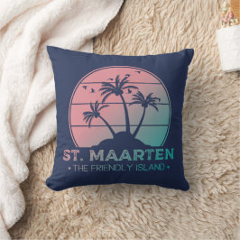 Sint. Maarten | Sint Martin Retro Gradient Kudde