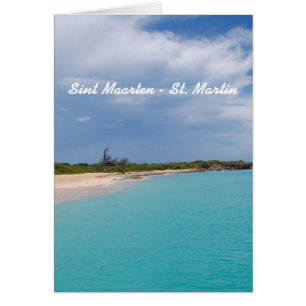 Sint Maarten - St. Martin Beach Scene Hälsningskort