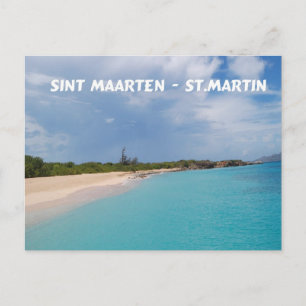 Sint Maarten - St. Martin Beach Scene Vykort