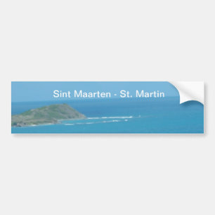 Sint Maarten - St. Martin Ocean Blue-Sjölandskapet Bildekal
