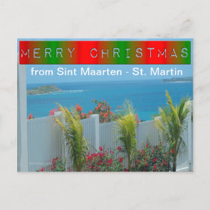 Sint Maarten - St. Martin Ocean Blue-Sjölandskapet Helg Vykort