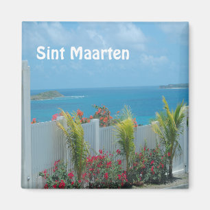 Sint Maarten - St. Martin Ocean Blue-Sjölandskapet Magnet