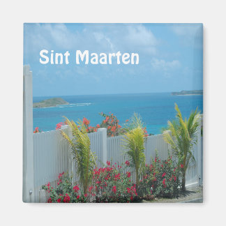 Sint Maarten - St. Martin Ocean Blue-Sjölandskapet Magnet