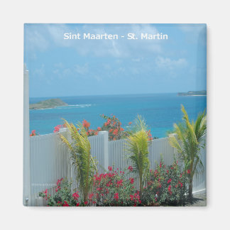 Sint Maarten - St. Martin Ocean Blue-Sjölandskapet Magnet