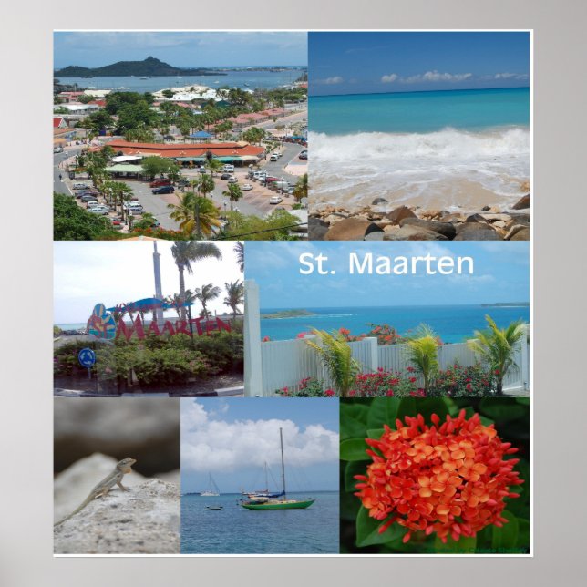 Sint Maarten-St. Martin Poster Print (Framsidan)