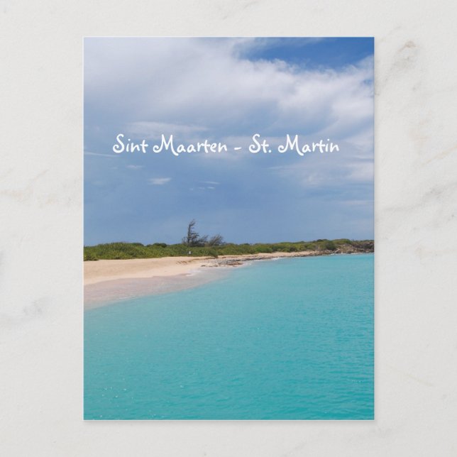 Sint Maarten - St. Martin Strandscen Vykort (Framsida)