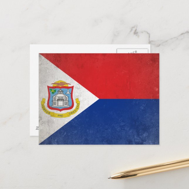 Sint Maarten Vykort (Fram/Back In Situ)