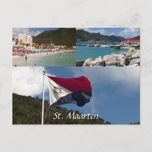 Sint. Maarten Vykort (Framsida)