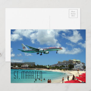 Sint Maarten-vykort Spara Datumet
