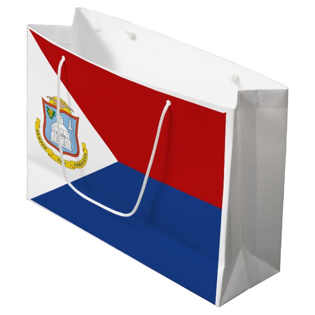 Sint Maartens flagga (Framsidan Vinklad)