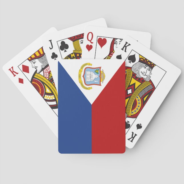 Sint Maartens flagga Casinokort (Baksidan)