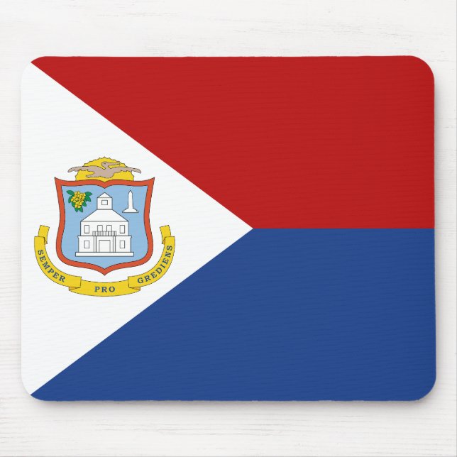 Sint Maartens flagga Musmatta (Framsidan)