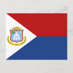 Sint Maartens flagga Vykort