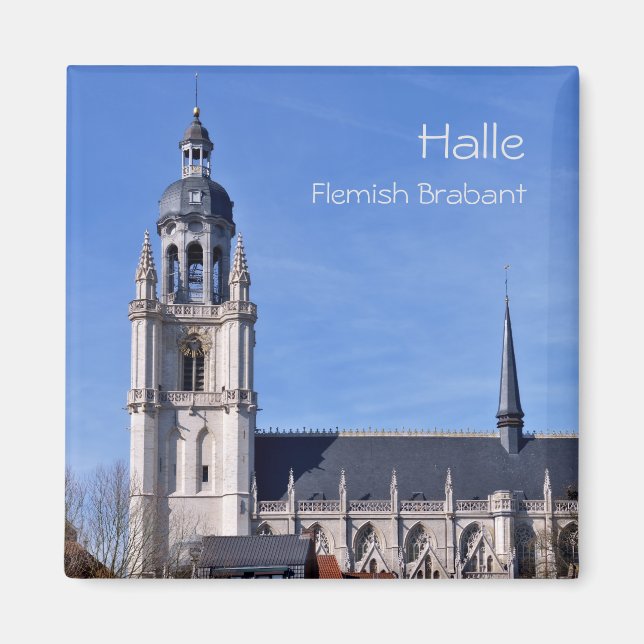 Sint Martinus basilica i Halle, Belgien Magnet (Framsidan)