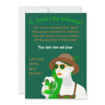Sint. Patrick's Day Party-inbjudan