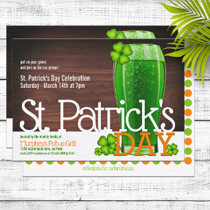 Sint. Patricks Day Party-inbjudningar Inbjudningar