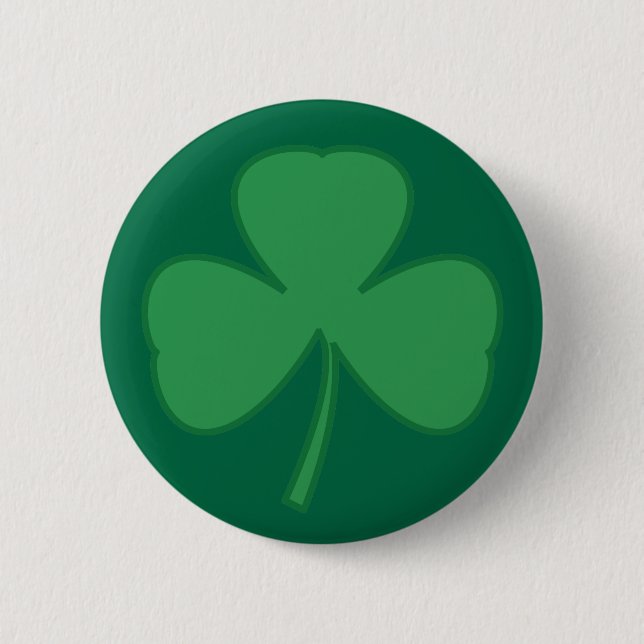 Sint. Patrick's Day Shamrock Button Pin Knapp (Framsida)