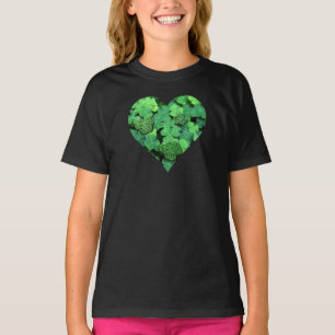 Sint. Patties Day, grönt schrock, Irish hearts T Shirt
