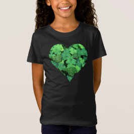 Sint. Patties Day, grönt schrock, Irish hearts T Shirt