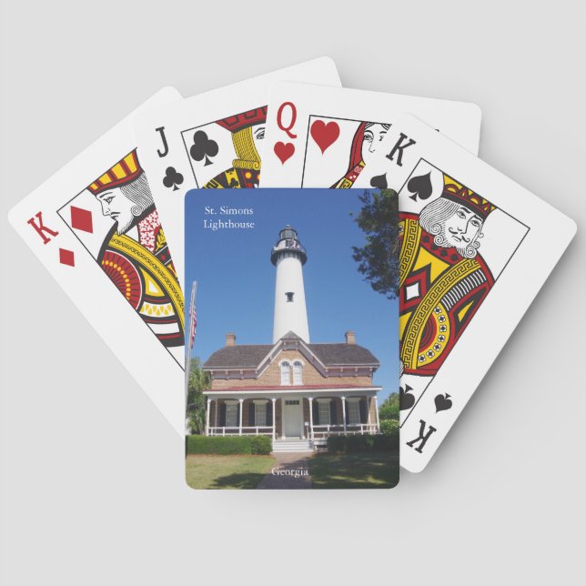 Sint. Simons Lighthouse-kort Casinokort (Baksidan)