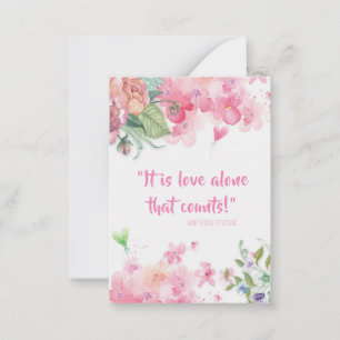 Sint. Therese Quote Valentiness Cards (100 pk) Anteckningskort