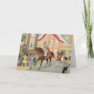Sinterklaas Dutch St. Nick Vintage St. Nicholas Helgkort