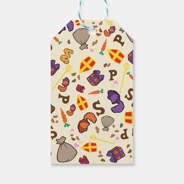 Sinterklaas Feest Presentetikett (Baksidan)