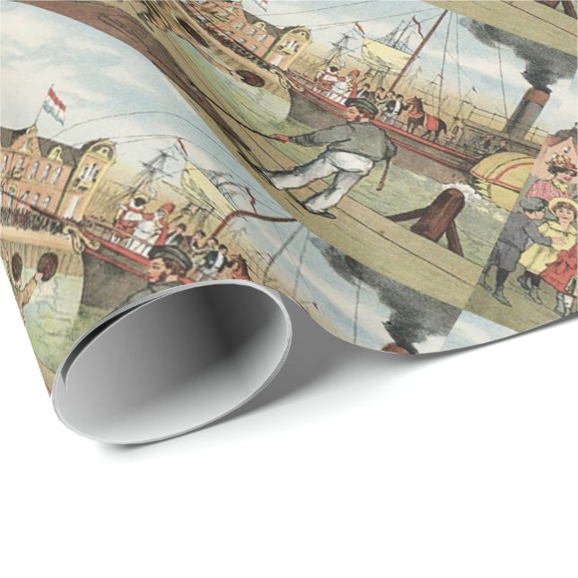 Sinterklaas för dag för St. Nicks holländsk Presentpapper (Rullad Hörn)