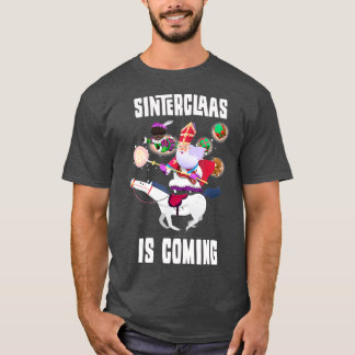 Sinterklaas kommer med roliga julklappar som gåva t shirt