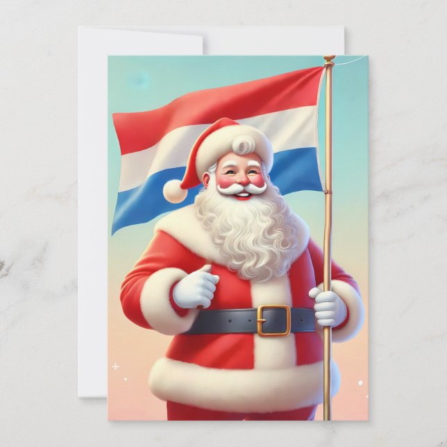 Sinterklaas med tecken på Nederländerna (Framsida)