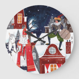 Sinterklaas Nattby Sinterklaas Klocka Hollandsk Ju