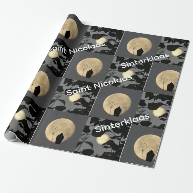 Sinterklaas / Saint Nicolaas Wrapping Paper Presentpapper (Utrullad)