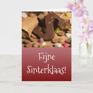 Sinterklaaskaart med godisbild kort