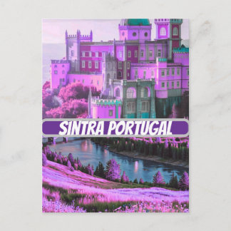 Sintra Affisch Portugal Resa Utskrift Vintage Vägg Vykort
