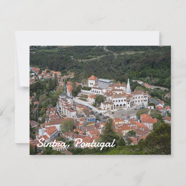 Sintra-palatset ovanifrån i Sintra, Portugal (Framsida)