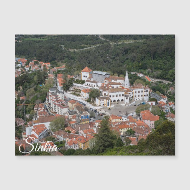 Sintra-palatset ovanifrån i Sintra, Portugal (Framsida)