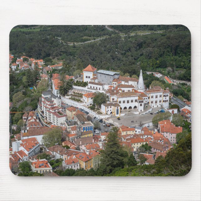 Sintra-palatset ovanifrån i Sintra, Portugal Musmatta (Framsidan)