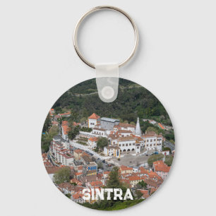 Sintra-palatset ovanifrån i Sintra, Portugal Nyckelring