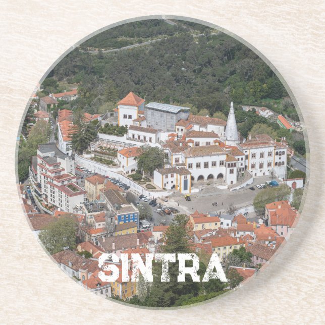 Sintra-palatset ovanifrån i Sintra, Portugal Underlägg (Framsidan)
