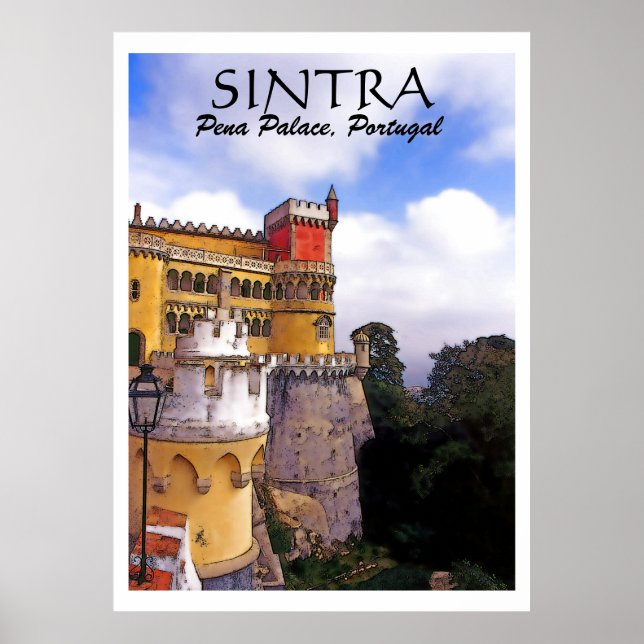 SINTRA, Pena Palace, fotoposter Poster (Framsidan)
