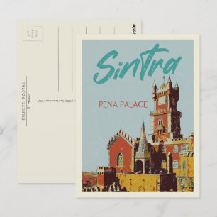 Sintra Penas palatataillustration Portugal Vykort