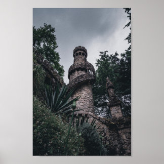Sintra, Portugal - Blick auf den Turm einer Burg Poster