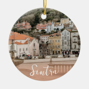 Sintra Portugal KeepsakTravel Julgransprydnad Keramik