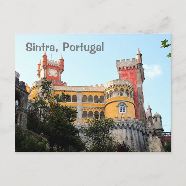 Sintra, Portugal: Pena Palace, nära Lissabon Vykort (Framsida)