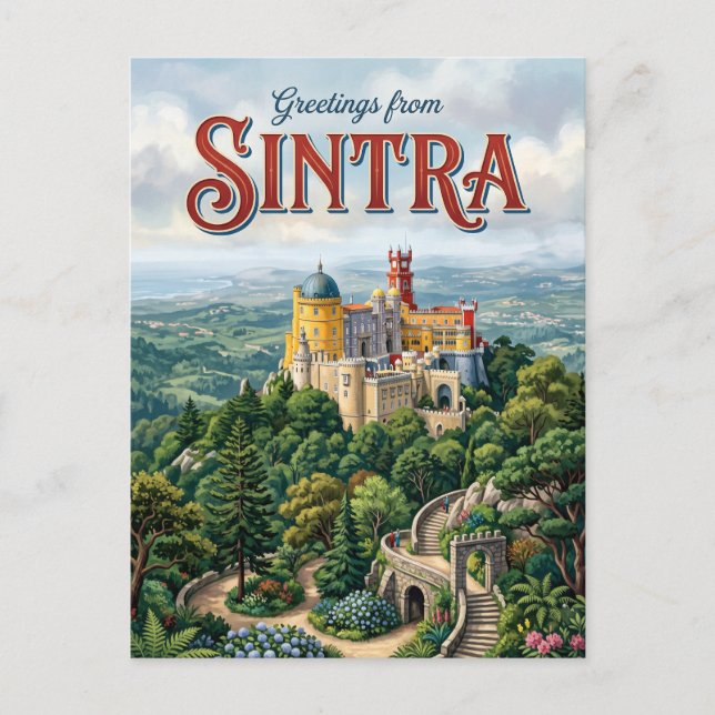 Sintra Portugal Vykort (Framsida)
