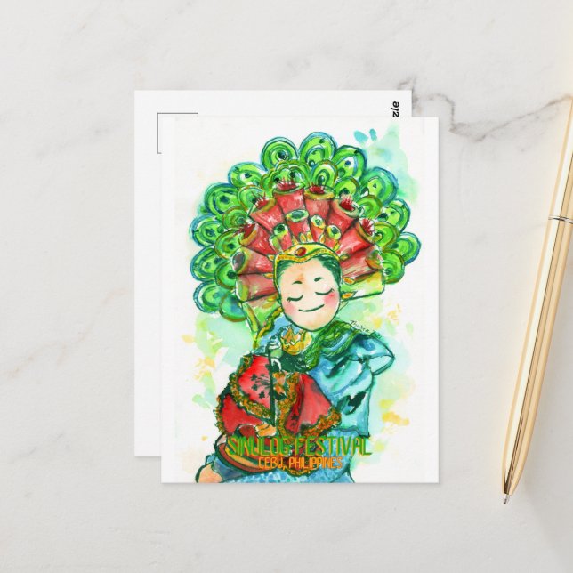 Sinulog Festival - DNM Postkort Vykort (Fram/Back In Situ)